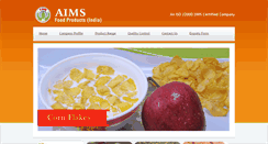 Desktop Screenshot of aimsfoods.com