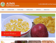 Tablet Screenshot of aimsfoods.com